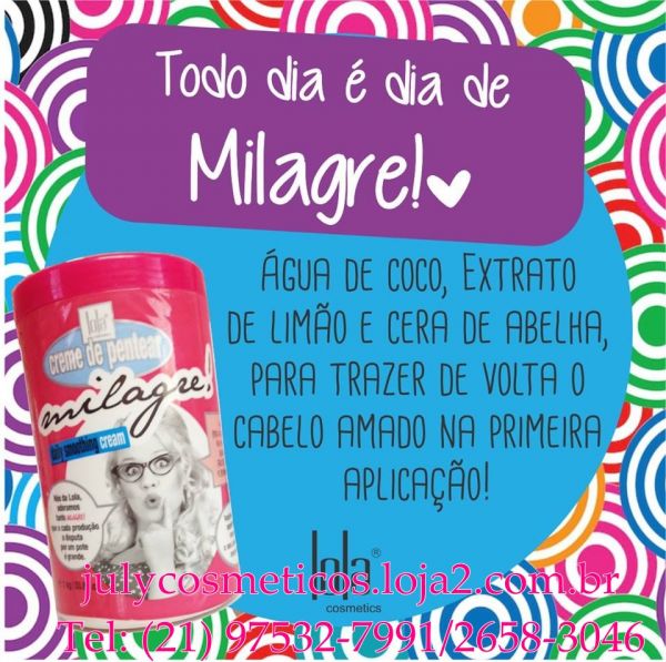 MILAGRE - CREME DE PENTEAR OU HIDRATAÇÃO (1KG)